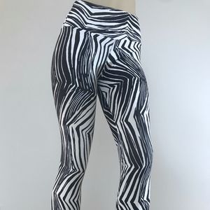 Animal Print Brazilian Workout Legging- Zebra